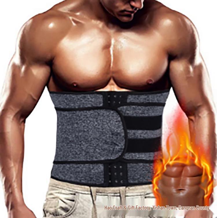 Adjustable Waist Cincher: Three-Row Buckle Tummy Control Belt with Back Support
