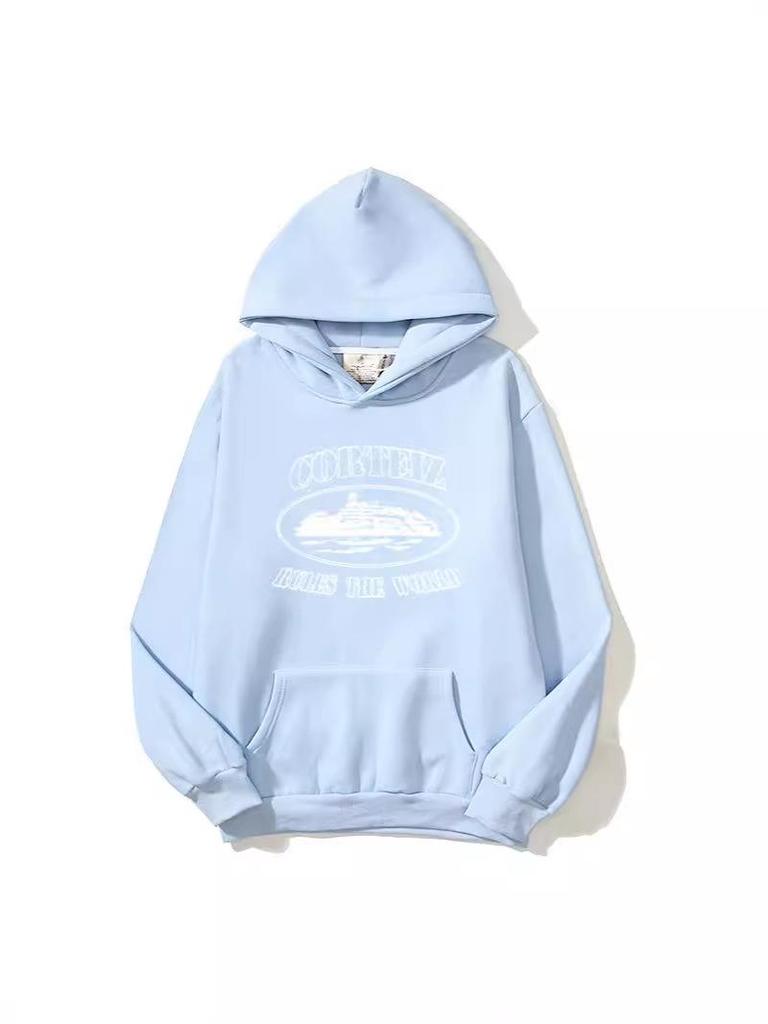 Corteiz Alcatraz Unisex Volný Streetwear Set s mikinou a tepláky