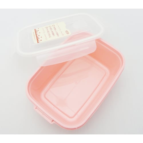 Iwasaki Kogyo Smart Flap & Lox Microwave-Safe Food Storage Container, Square, White, 900ml (L), Made In Japan, A-2162W1