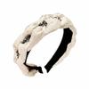 Twisted Knotted High Cranial Hair Hoop Soft Fabric Braided Hairband Rhinestone Headband  Daily Use
