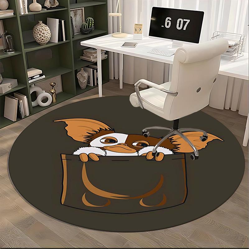 Gizmo,Pocket Monster Chair mat Round Rug Office carpet, Non slip, Suitable for Living Rooms, Bedrooms,Decor1205874a