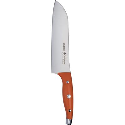 Henckels Style Elite Santoku Knife 180mm Tangerine Made In Santoku Knife Stainless Steel Dishwasher Safe Made In Seki Gifu Prefecture Japanese "HI