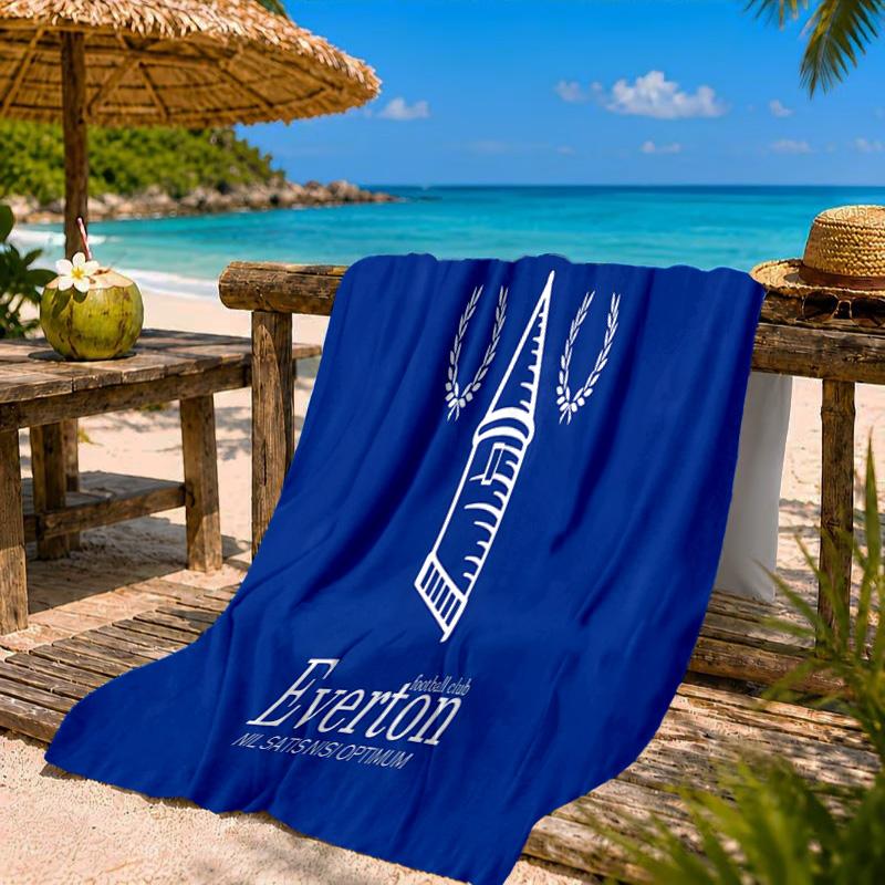 Football Club Everton Beach Towel Microfiber Beach Towel, Lightweight and Quick-Dry, for Summer Travel, Swimming Pool Fan Birthday Gift