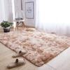 Grey Carpet Tie Dyeing Plush Soft Carpets For Living Room Bedroom Anti-slip Floor Mats Bedroom Water Absorption Carpet Rugs