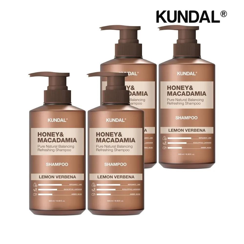 

KUNDAL Honey & Macadamia Nature Shampoo Lemon Verbena 500ml x4