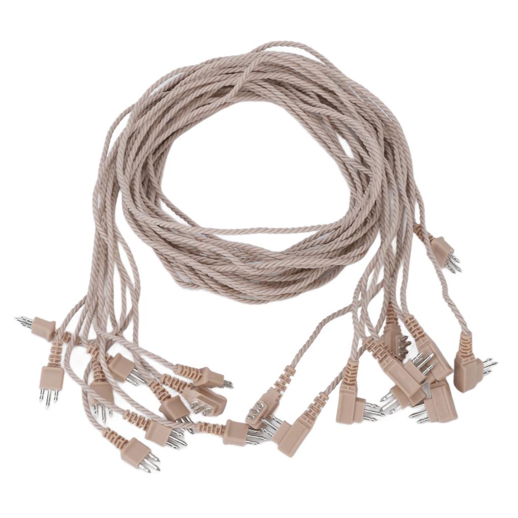 10pcs 3 Pin Hearing Aid Receiver Cable Portable Wear Resistant PVC Hearing Aid Replacement Cord for Hearing Aids