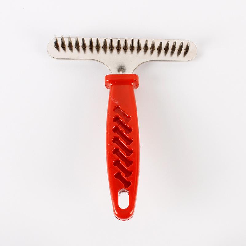 

Cross-Border Pet Grooming Rake Comb for Cat & Dog – Hair Removal & Detangling Tool