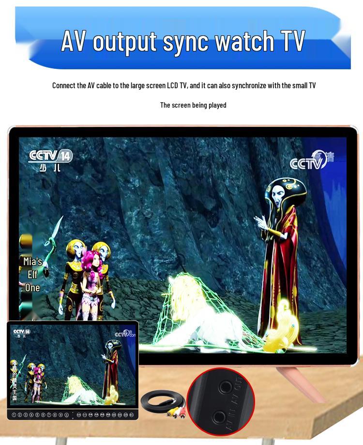 Compact Wireless Digital TV with WiFi and Terrestrial Signal for Seniors - Perfect for Watching Shows, Singing, and Square Dancing
