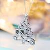 925 Sterling Silver Jewelry Personality Fashion Wild Christmas Tree Micro-set Crystal Clavicle Chain Pendant Necklaces  XL171