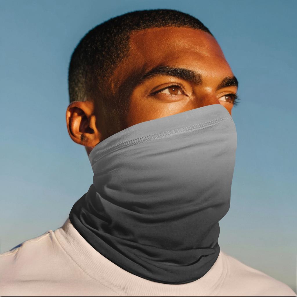 Multifunctional Lightweight Neck Gaiter Breathable Stretch Fabric Face Cover for Outdoor Activities and Sports