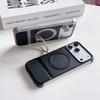 Luxury Men Girl 360 Rotation Magnetic Shockproof Ring Stand Cover Metal Magnetic Carbon Fiber Phone Case for Iphone 17 Pro Max