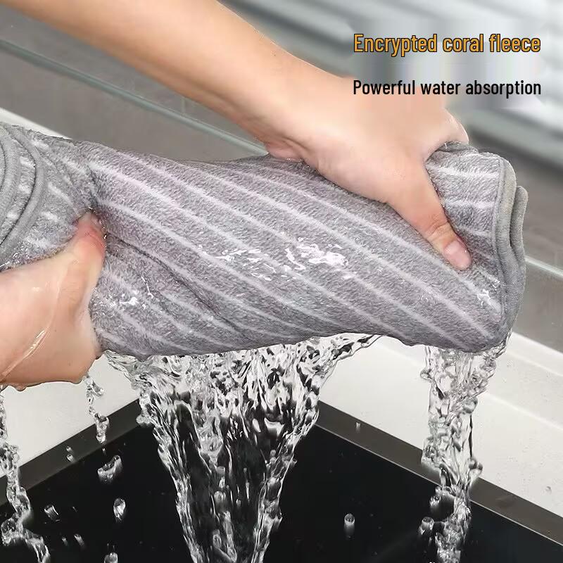 Non-Stick Oil-Resistant Absorbent Dishcloth: Easy-Clean Kitchen Towel & Table Cleaning Cloth