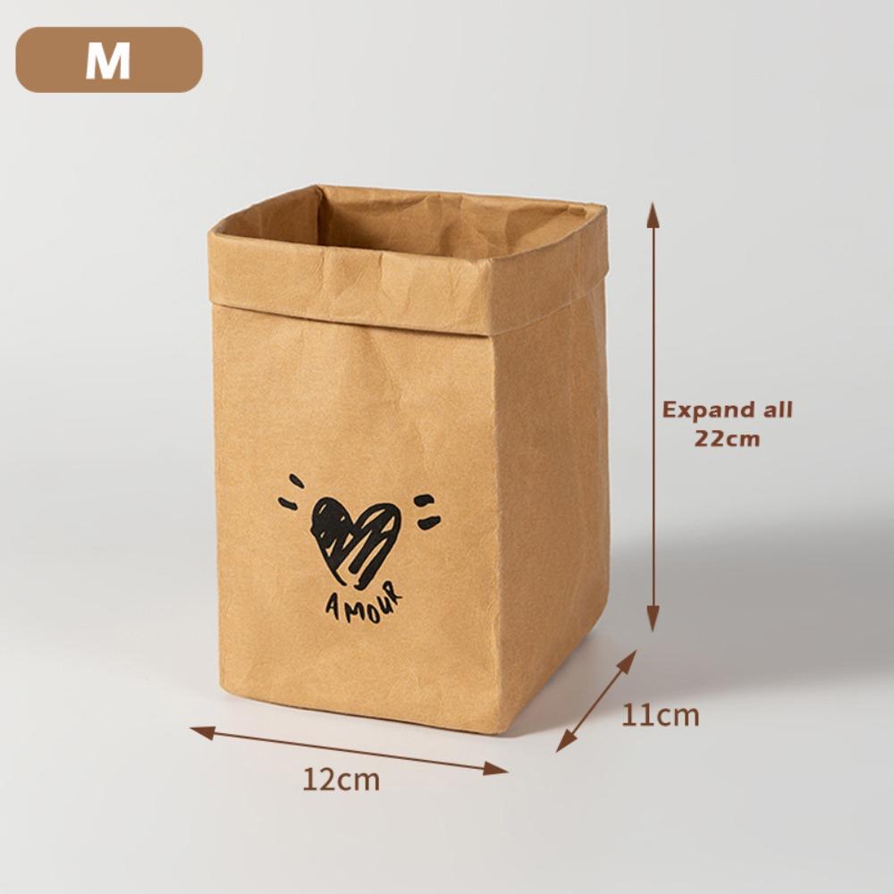 Large Capacity Kraft Paper Bag Waterproof Storage Bag Durable Packaging Bag  Shopping Bag