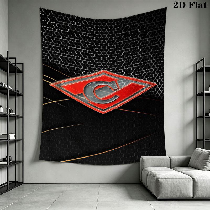 Spartak Moscow Roar Wall Hanging Printed Fabric Blanket Decorative Tapestries for Bedroom Living Room Home Decor