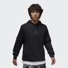 Jordan Logo Pattern Hooded Pullover Long Sleeve Sweatshirt Men Tops Black DV9782-010
