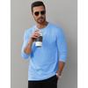 MAGCOMSEN Herren Baumwoll-T-Shirts Langarm Rundhals Einfach Lässig Basic T-Shirt