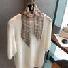 2026 Vintage Plaid Long Scarf Women Lightweight Cotton-Polyester Wrap Breathable UV-Protective Multi-Season Stylish Neck