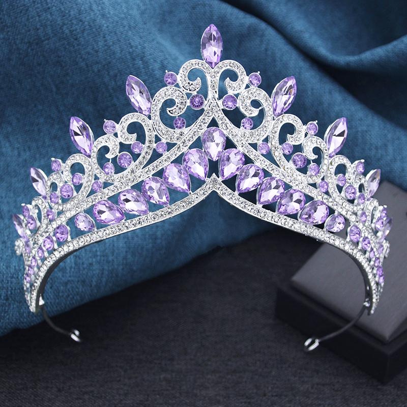 Elegant Baroque Bridal Tiaras Crown for Women Bride Headbands Queen Princess Diadems Wedding Hair Jewelry Accessories