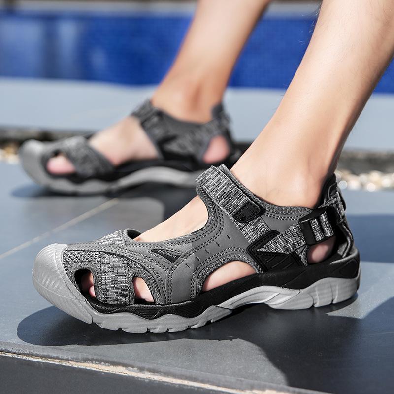 Baotou sandals summer quick-drying creek shoes non-slip soft-soled sports lightweight beach shoes