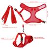 1Set Chicken Harness Vest with Heavy Duty Leash Chain for Rooster Hen Outdoor Walking Running Traction Rope Pet Hen Accessory