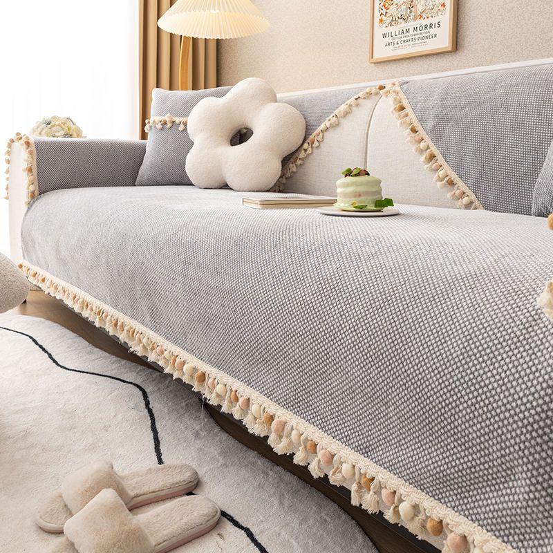 Poduszka na Sofę Hurtownia Chenille Wysokiej Jakości Poduszka Styl Ins Cztery Pory Roku Uniwersalna Antypoślizgowa Pokrowiec na Sofę Zewnętrzny