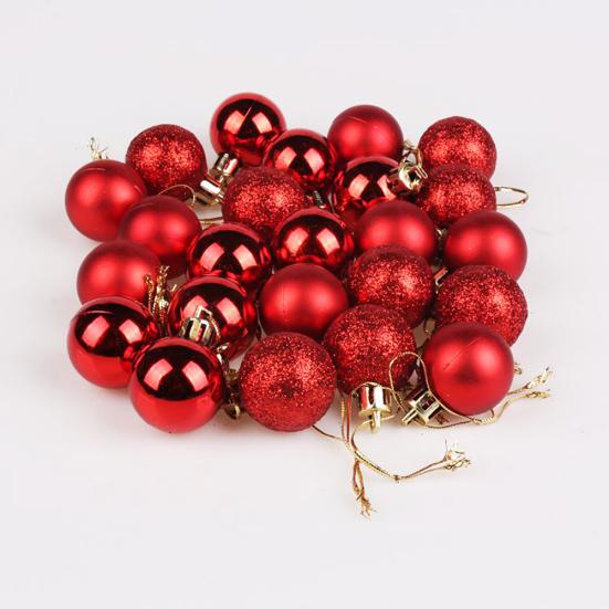 Glittering Baubles Balls Christmas Tree Ornament Xmas Party Hanging Decoration