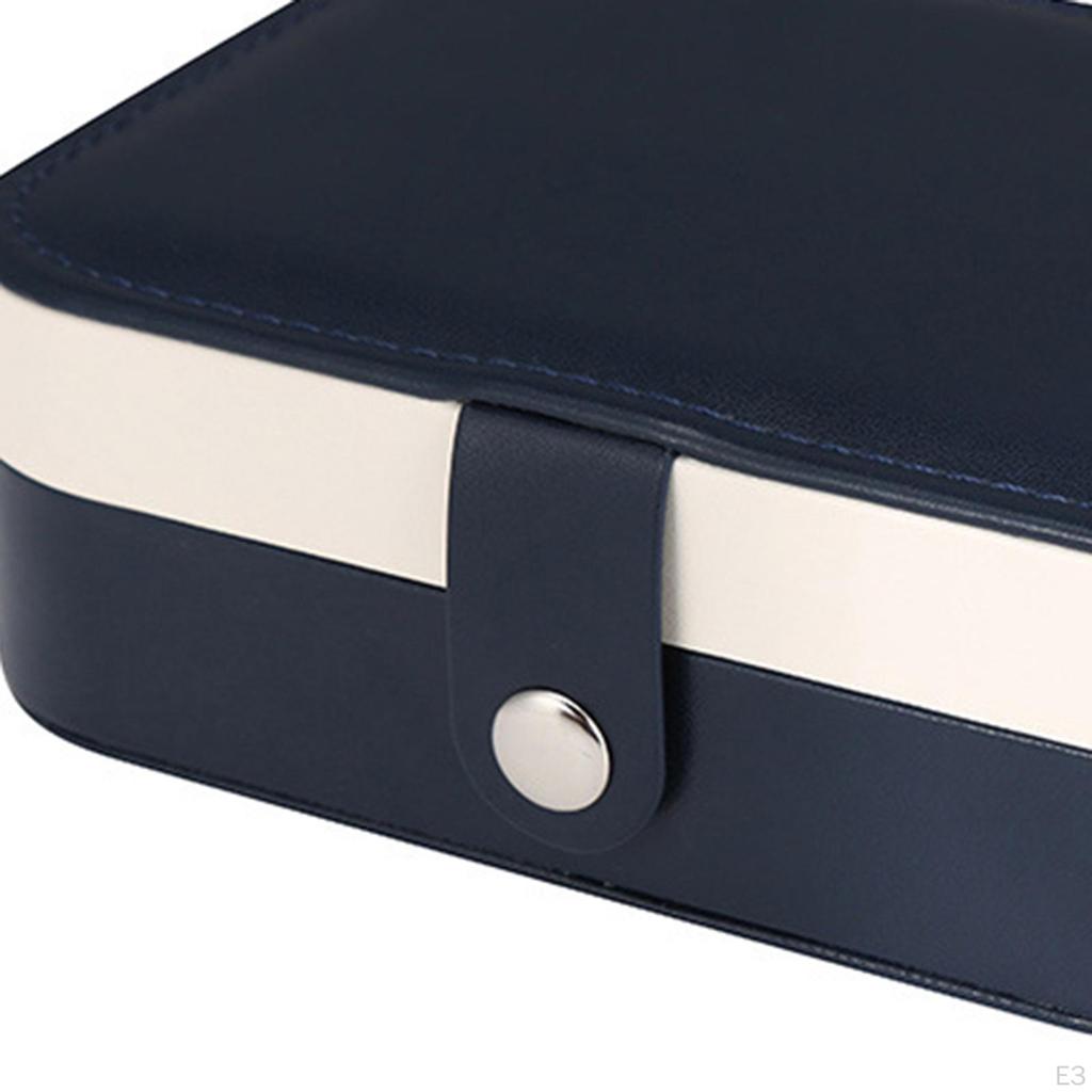 Jewelry Box Waterproof Large Velvet with Lock Multi-Layer Showcase Display Holder Organiser for