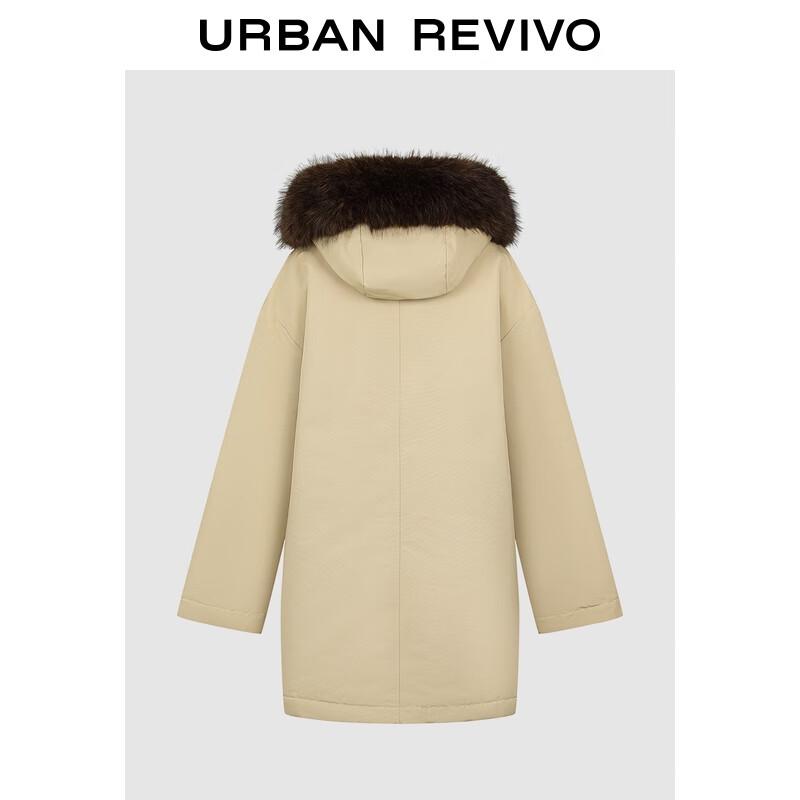 UR Women s Amber Flow Plush Hooded Drawstring Down Jacket M