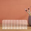 24 Slot Acrylic Lipstick Organizer - 8.3X3.5 Clear Compact Lip Gloss Perfume Sample Mascara Holder - Lipstick Storage Box Makeup Display Lip Gloss