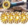 4 Concrete Stone Ceramic Turbines, 4 Inches, 12 Stage Heavy-duty Angle Grinder Wheels, Diamond Coating and Grinding
