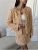 Fall Winter New Fringe Jacket Set for Women Elegant Crop Top and Skirt Two Piece Outfit New Year Party Cocktail Dress