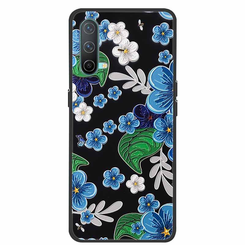 3D Phone Case For OnePlus Nord CE5 CE CE2 CE3 CE4 Relief Emboss Flower Cover for OnePlus Nord CE 2 3 4 5 Silicone Soft Protector