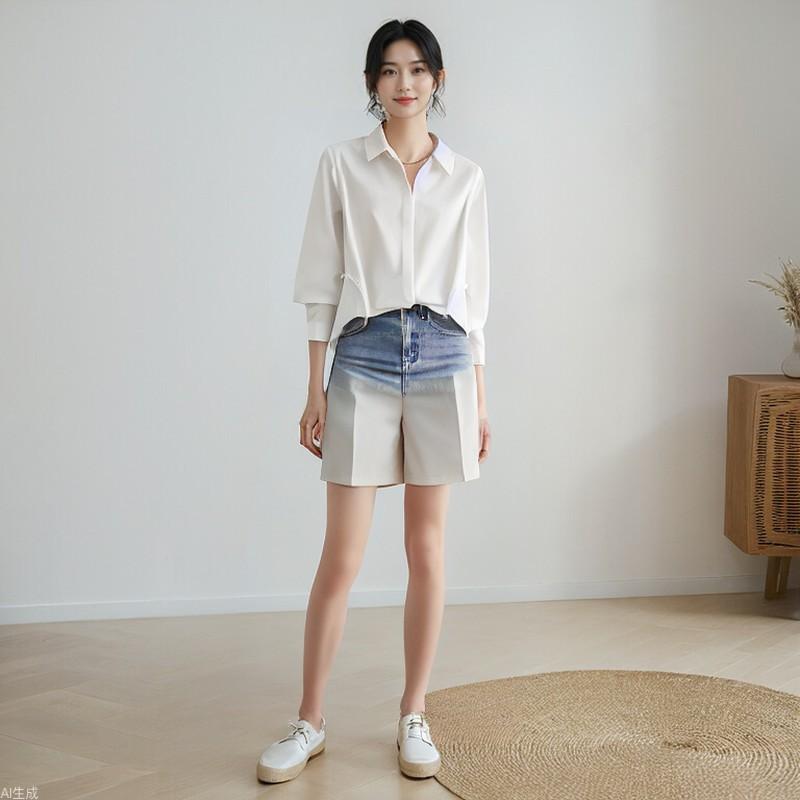 

White Shirt Women s Long-sleeved High-end Commuting Versatile Top Autumn Simple and Unique Pure Cotton Shirt M