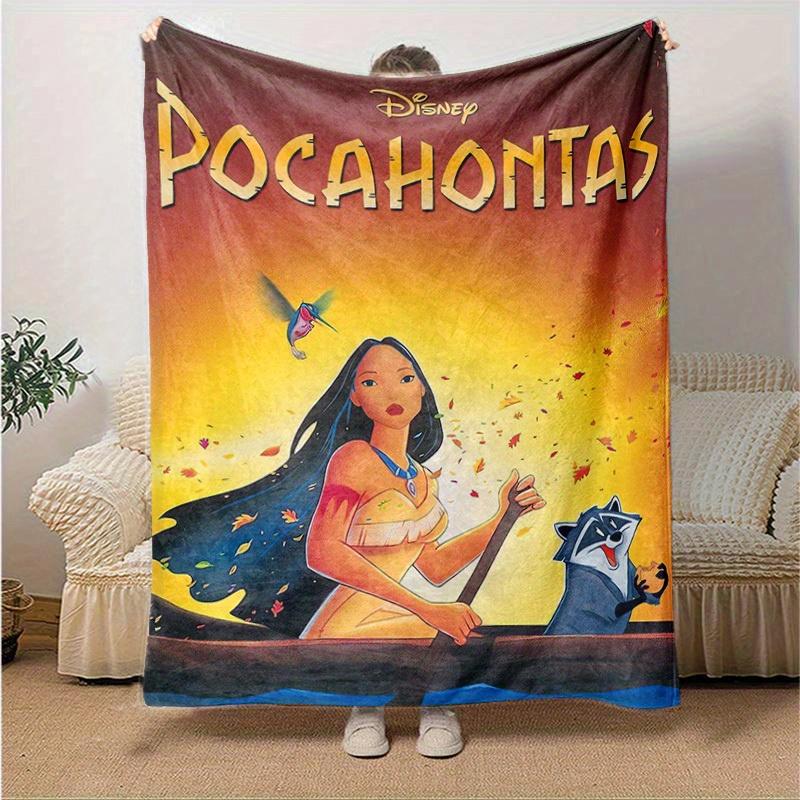 1 pezzo, Pocahontas Disney Coperta Decorativa per la Casa Morbida Coperta per Divano, Letto, Auto, Viaggio, Campeggio