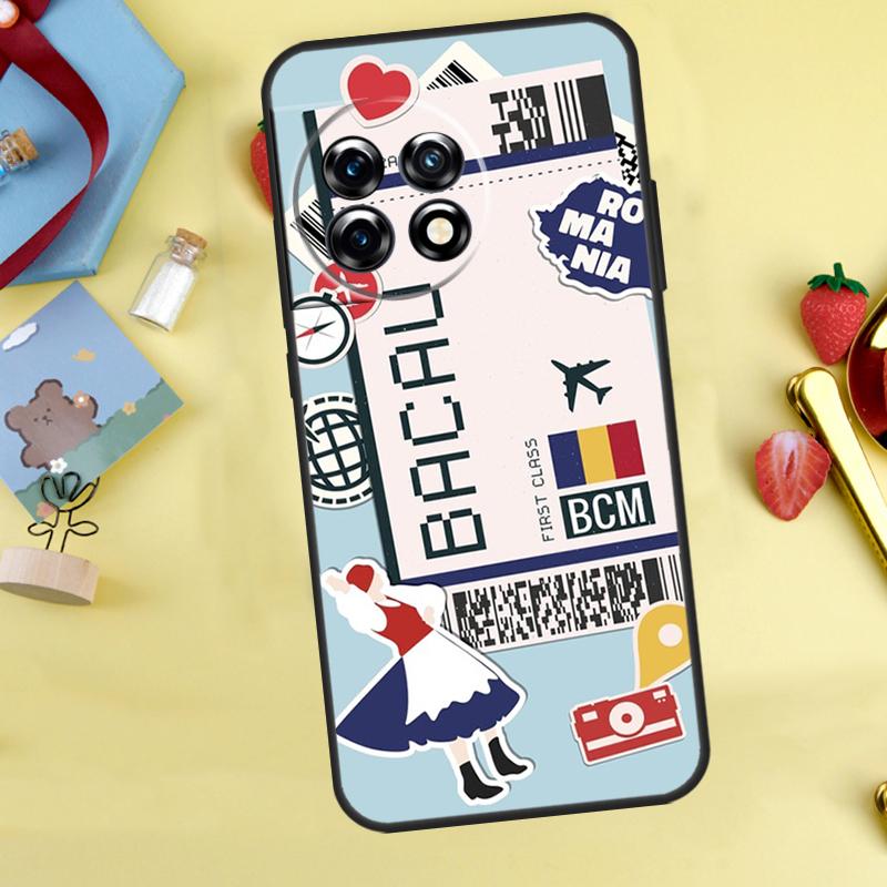 

BACAU BOARDING PASS Traveltickets Case For OnePlus Nord 5 CE 2 3 4 Lite N20 N30 OnePlus 15 12R 13R 13 12 11 10 10T 13T Cover OnePlus Nord CE4