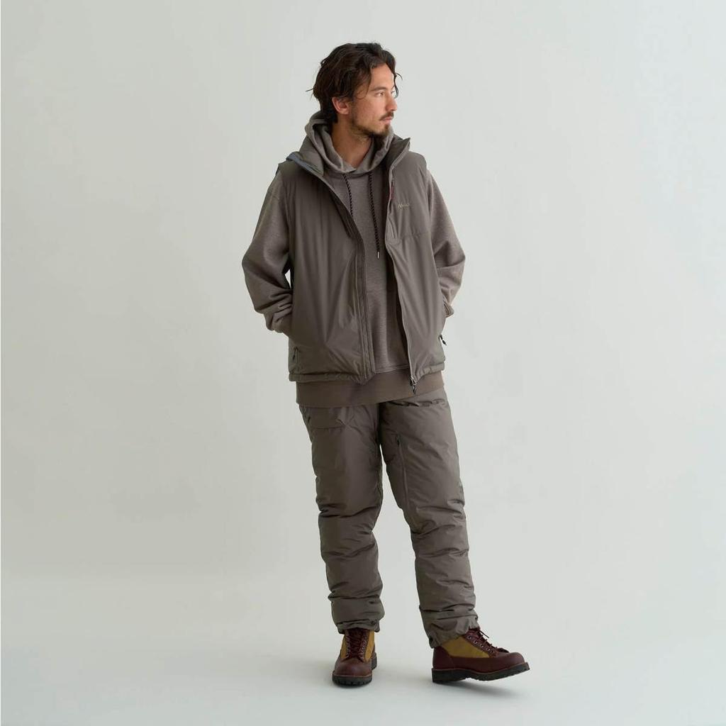 NANGA Men's 2025 Aurora Tex Stand Collar Down Vest, Size M. Brown (ND2441-1N010-A)