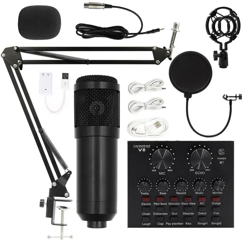 Professional BM-800 Condenser Microphone Live Karaoke Song Game Recording Microphone Mobile Phone Computer General Equipment
