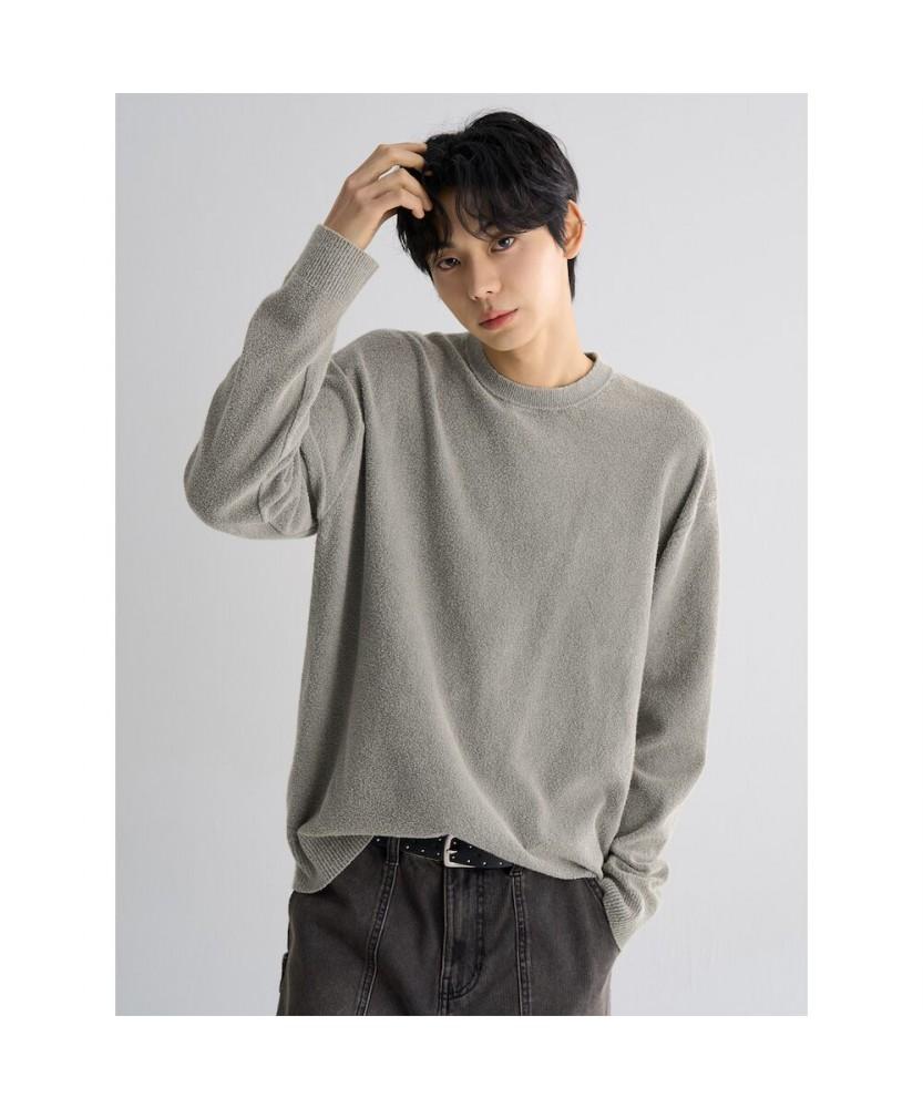 8seconds Boucle Dyed Round Knit Khaki