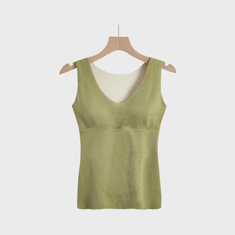 

Women s Slim-Fit AB Double-Sided Brushed Velvet Vest - Warm, Comfortable Autumn/Winter Wear XXL (60-70 kg)