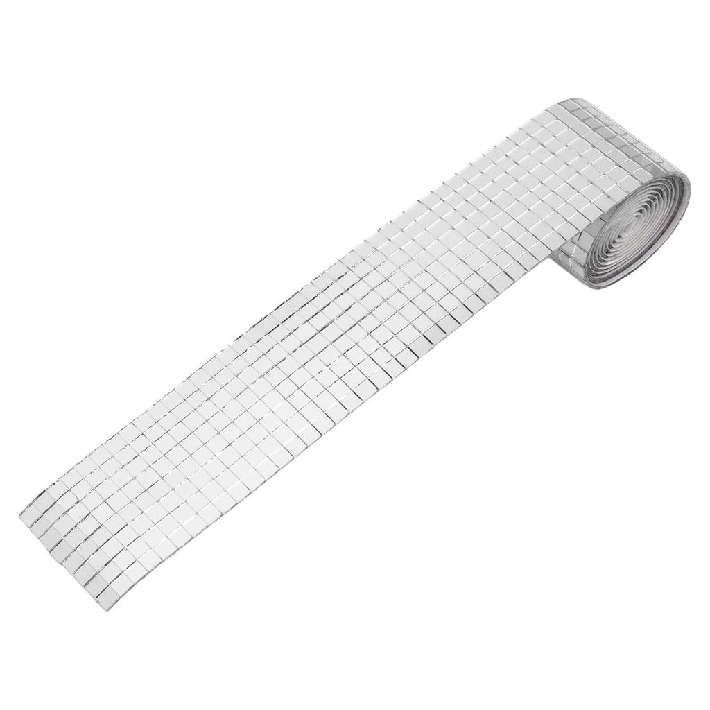 1600Pcs Self Adhesive Mirror Mosaic Sheet Adhesive Mosaic Square Glass Tile Sticker for Home