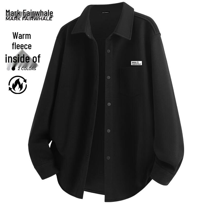 Mark Fairwhale Мужская фланелевая рабочая рубашка на флисовой подкладке XL