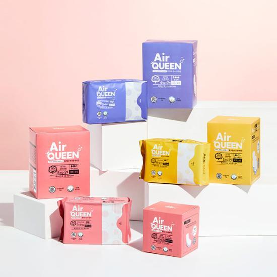 Choose 1 of 6 Types of Air Queen Breath Organic Sanitary Pads