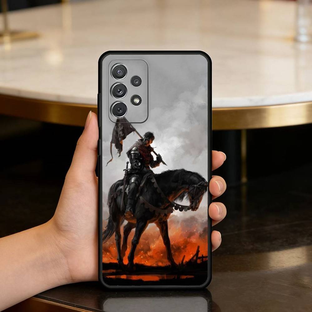 K-Kingdom C-Come D-Deliverance Soft Silicone Black Cover Phone Case For Samsung Galaxy A73,A72,A71,A70,A53,A52,A51