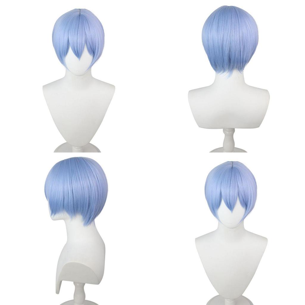 30cm/11.8in Eva Ayanami Rei Cosplay Wig Add Fun To Halloween Parties