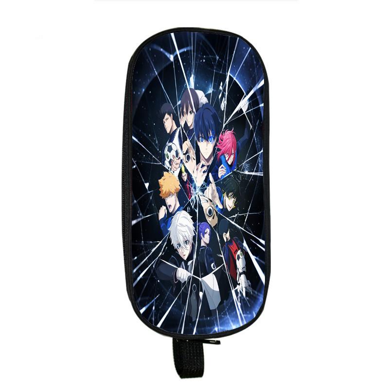 

Пенал Blue Lock Isagi Yoichi Boy Girli Пеналы для хранения детских ручек Nagi Seishiro Большая коробка для канцелярских принадлежностей для школьников 8