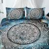 3Pcs Mandala Bedding Galaxy Ramadan Decoration Guest Room Duvet Cover Set (1Pc* Duvet Cover + 2Pcs Pillowcase, No Pillow Core)