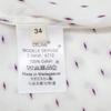 Celine 2 0M36/6712 White Phoebe Dot Tuxedo Shirt Tops 34 whiteUsed