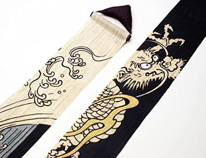 Narrow Tapestry Stylish Modern Linen Tapestry Wall Hanging "Dragon Gate" 100%
