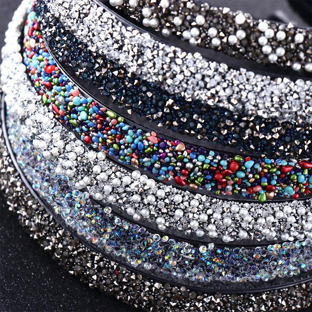 Luxury Crystal Simulated Pearl Crystal Hairbands Pearl Headbands Hair Hoop Hair Accessories