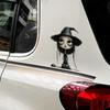 Halloween Cartoon Witch Pattern Home Decoration Stickers For Walls And Cars